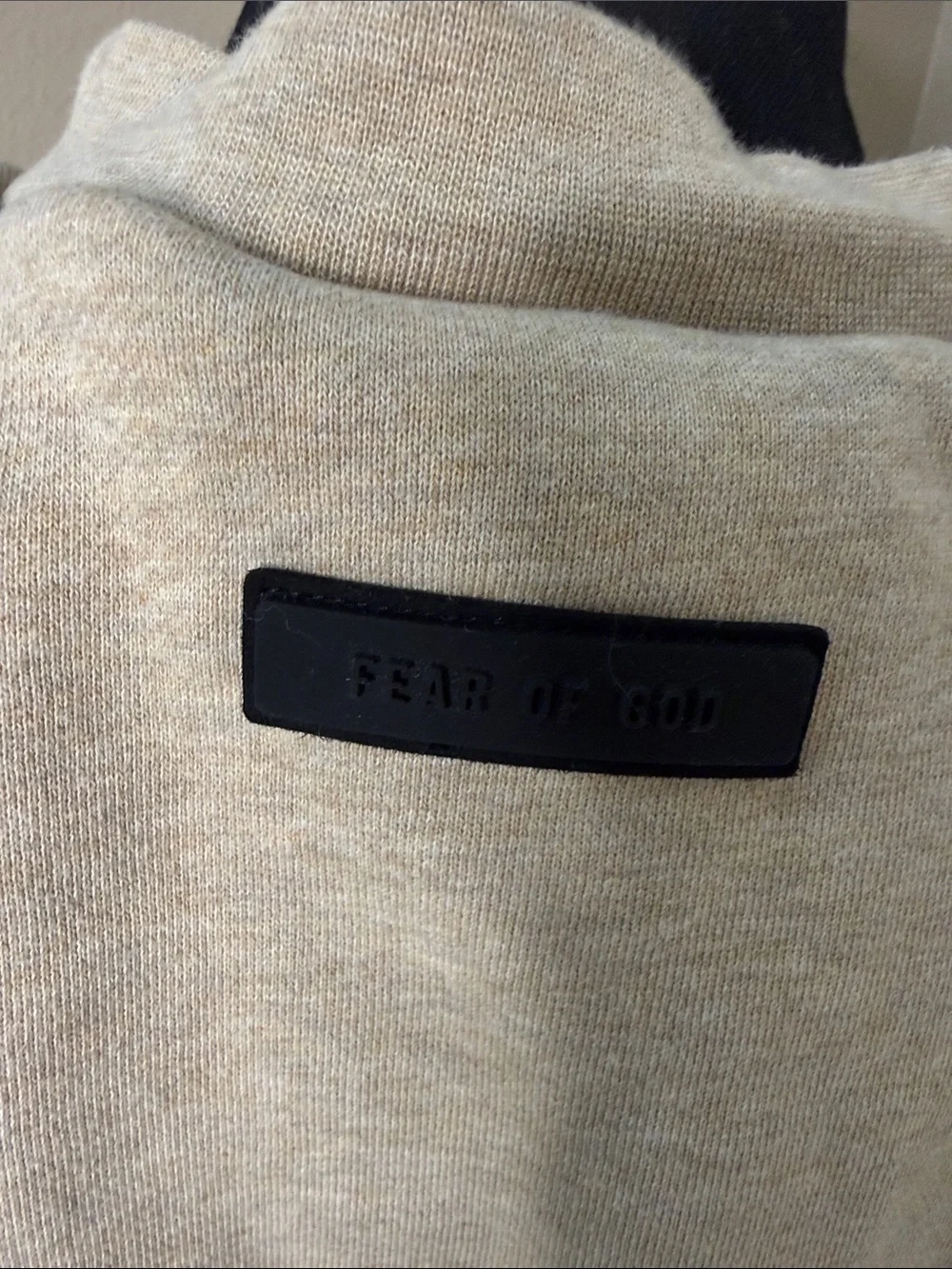 Essentials Fear of God Men's Crewneck Sweatshirt in Cream Beige